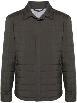 Corneliani press-stud quilted jacket - Grey