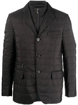 Corneliani quilted layered blazer - Black