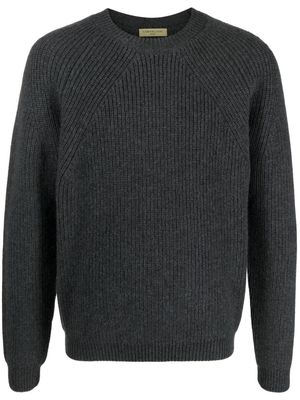 Corneliani ribbed virgin wool jumper - Grey