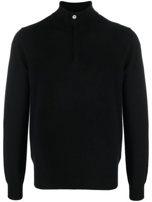Corneliani roll neck cashmere jumper - Black