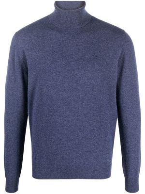 CORNELIANI roll-neck cashmere jumper - Blue