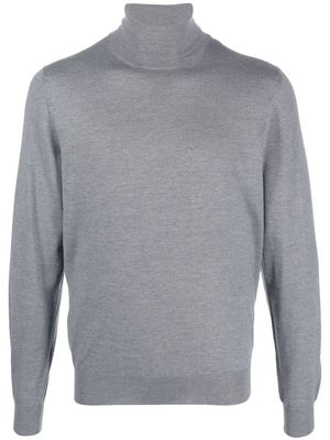 CORNELIANI roll-neck long-sleeve jumper - Grey