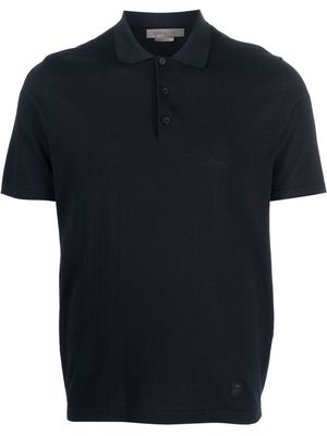 Corneliani short-sleeve cotton polo shirt - Blue