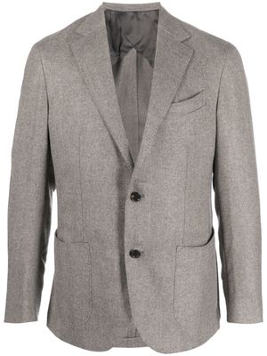 Corneliani single-breasted cashmere blazer - Grey