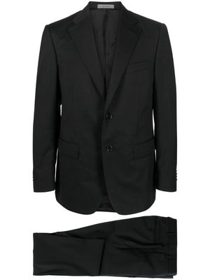 Corneliani single-breasted slim-fit suit - Black