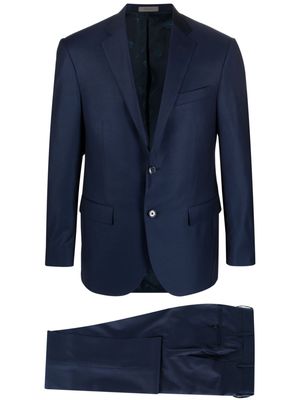 Corneliani single-breasted slim-fit suit - Blue