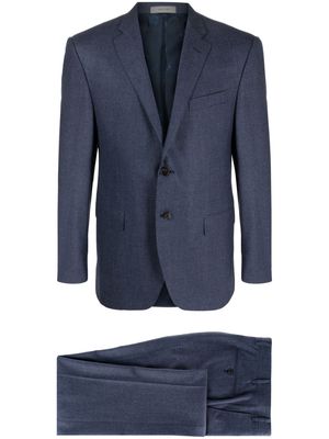 Corneliani single-breasted stretch-cashmere suit - Blue