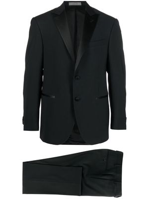 Corneliani single-breasted two-piece suit - Black