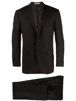 Corneliani single-breasted virgin wool suit - Brown