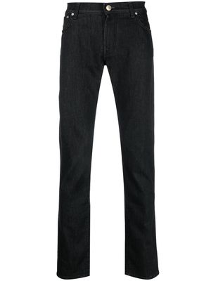 Corneliani slim-cut 5-pocket jeans - Black