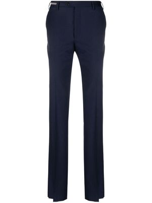 Corneliani slim-cut virgin-wool trousers - Blue