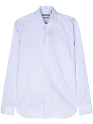 Corneliani slub-texture shirt - Blue