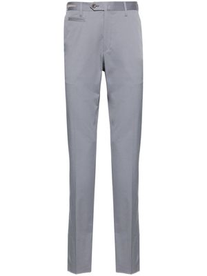 Corneliani tapered-leg stretch-cotton chinos - Grey