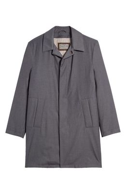 Corneliani Techno Twill Coat in Grey
