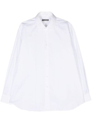 Corneliani textured cotton shirt - White