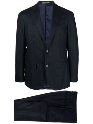 Corneliani top-stitch tailored two-piece suit - Blue