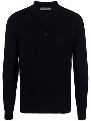 Corneliani virgin wool polo shirt - Blue