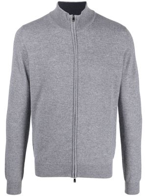 Corneliani wool zip-up jumper - Grey