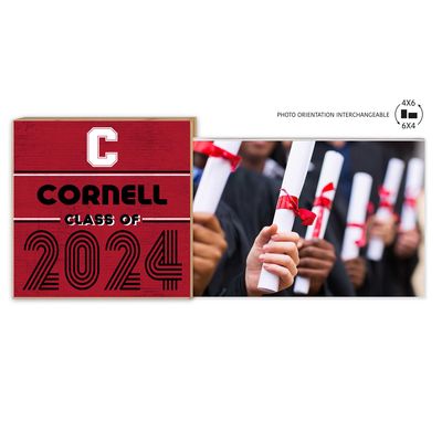 Cornell Big Red 5" x 10.5" 2024 Grad Floating Photo Frame