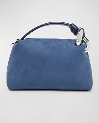 Corner Leather Top-Handle Bag