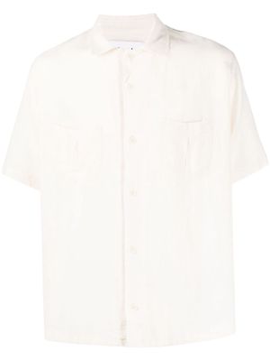 Corridor camp-collar short-sleeve shirt - Neutrals