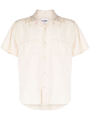 Corridor Floral Eyelet cotton shirt - Neutrals