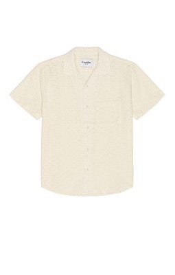 Corridor Floral Eyelet Shirt in Cream