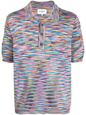Corridor mélange-effect polo shirt - Multicolour