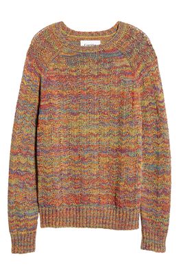 Corridor Men's Marled Cotton Crewneck Sweater in Technicolor