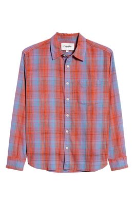 Corridor Shadowcheck Button-Up Shirt in Red