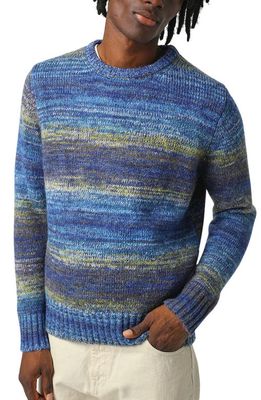 Corridor Space Dye Crewneck Sweater in Blue