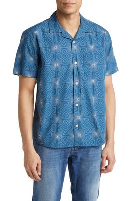 Corridor Starlight Embroidered Camp Shirt in Blue