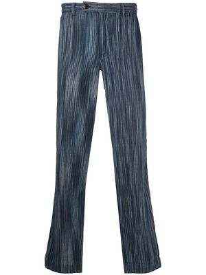 Corridor striped cotton trousers - Blue