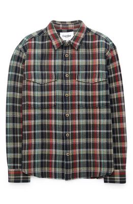 Corridor Waffle Madras Plaid Button-Up Shirt in Twisted Forest Ls Multi