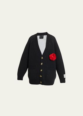 Corsage Double-Faced Wool Cardigan