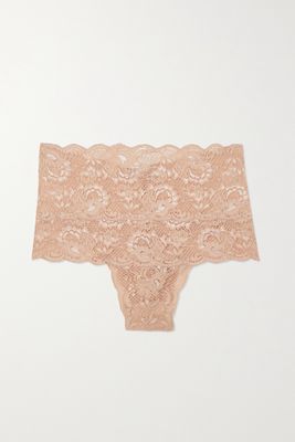 Cosabella - Never Say Never Stretch-lace Briefs - Neutrals