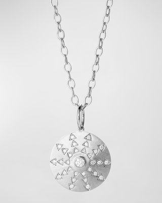 Cosmic Diamond Pendant in Sterling Silver