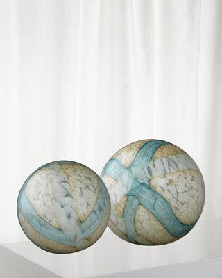 Cosmos Glass Balls, Set of 2
