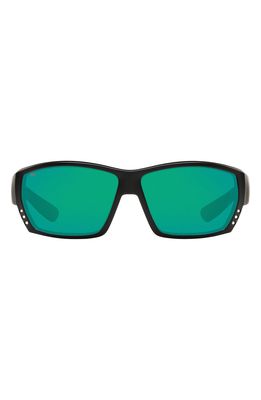 Costa Del Mar 62mm Polarized Wraparound Sunglasses in Camo Black