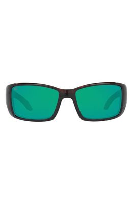 Costa Del Mar 62mm Rectangular Polarized Sunglasses in Cop Tort