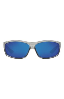 Costa Del Mar 65mm Polarized Sunglasses in Blue Silver 