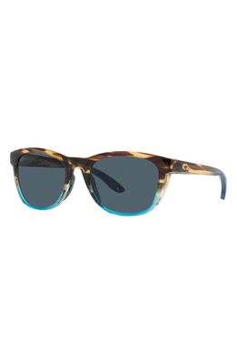 Costa Del Mar Aleta 54mm Polarized Round Sunglasses in Gray