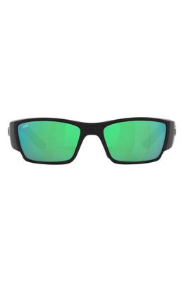 Costa Del Mar Corbina Pro 61mm Rectangular Sunglasses in Green Mirror