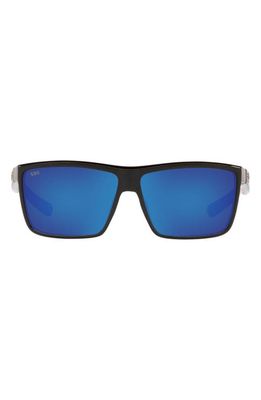 Costa Del Mar Freedom Series Riconcito 60mm Polarized Square Sunglasses in Black