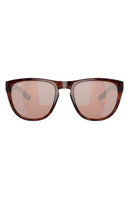Costa Del Mar Irie 55mm Mirrored Pilot Sunglasses in Copper