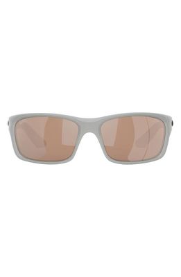 Costa Del Mar Jose Pro 62mm Polarized Oversize Rectangular Sunglasses in Copper