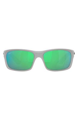 Costa Del Mar Jose Pro 62mm Polarized Rectangular Sunglasses in Green