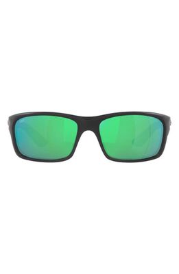 Costa Del Mar Jose Pro 62mm Polarized Rectangular Sunglasses in Matte Black