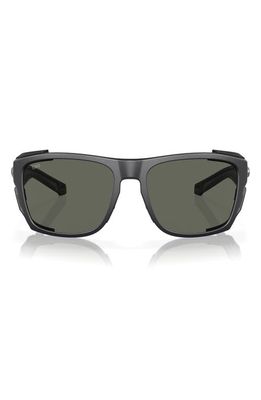 Costa Del Mar King Tide 6 58mm Polarized Rectangular Sunglasses in Gray