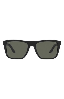 Costa Del Mar Mainsail 55mm Polarized Rectangular Sunglasses in Matte Black